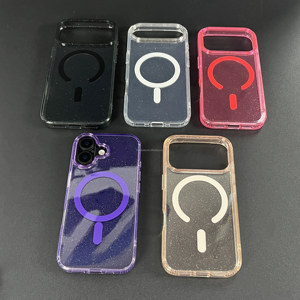 Tùy Chỉnh Nam Châm Rõ Ràng Trường Hợp Điện Thoại Số Lượng Lớn Bán Buôn Cho <span class=keywords><strong>Iphone</strong></span> 17 16 15 14 13 12 11 Chống Sốc Rõ Ràng Lỗ Lớn Bìa Long Lanh Sang Trọng - Product Image 5