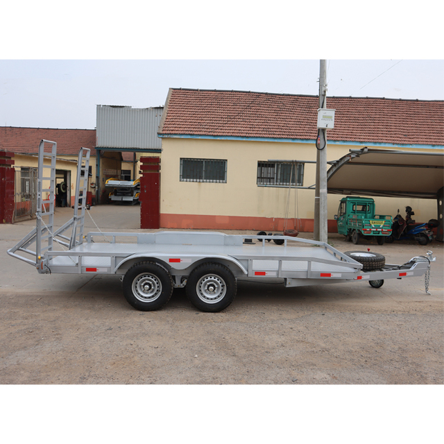 Heavy Duty 3.5ton tandem Axle Galvanized Truck Transporter Excavator Trailer