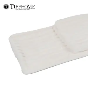 Tiff Home New Design Wholesale 240*70cm White Light Luxury Wool-like Throw Blanket For Home Sample Room Hotel