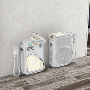 Batterie externe multifonction 6-en-1 haute capacité 10000 mAh 22,5 W PD QC3.0 à charge rapide, chargeur de voyage avec entrée AC Type-C et câble intégré - Product Image 3