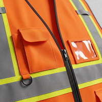 Gilet de sécurité réfléchissant haute visibilité OEM pour la construction, la conduite routière, le travail et la sécurité