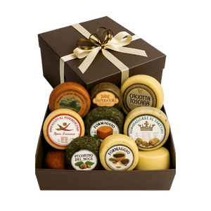 Cesta de Regalo de Quesos de Lujo, Gran Selección de Variedades Italianas, Regalo de Navidad, Regalos Promocionales Novedosos - Product Image 1