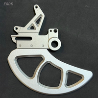 Adaptateur de frein à disque Surron Ultra Bee 84 mm avec protection de disque en aluminium 7075-T6 pour disque de frein arrière de 270 mm pour moto électrique