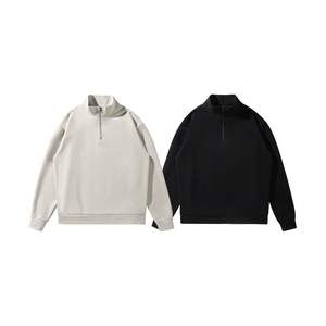 <span class=keywords><strong>Felpa</strong></span> Pullover da <span class=keywords><strong>Uomo</strong></span> Personalizzata 2025 in Maglia Waffle a Tinta Unita con Mezza <span class=keywords><strong>Zip</strong></span> di Alta Qualità Giacca <span class=keywords><strong>Felpa</strong></span> Waffle con <span class=keywords><strong>Zip</strong></span> a 1/4 - Product Image 1