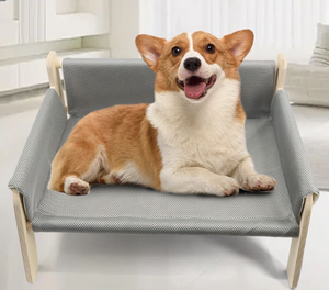 2025 Neues erhöhtes Massivholz-Katzen sofa mit abnehmbarem, weichem Matratzen bezug und Katzen hängematte - Product Image 1