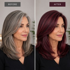 Tinte para el Cabello en Crema Borgoña 200ml en Botella con Peine, Venta Caliente 2025, Etiqueta Privada OEM, Nutritivo a Base de Plantas - Product Image 2