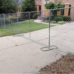 Clôture Temporaire en Maille Galvanisée à Assemblage Rapide Portable, Barrière Temporaire de Sécurité Facile à Assembler - Product Image 4