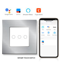 Touchmi moderne maison interrupteur mural 3gang1way avec WiFi voix et télécommande Durable 240v conçu WiFi Zigbee réseau