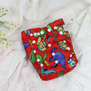 Ananbaby desain Logo kustom popok bayi kain Suede dapat dicuci popok bayi ramah lingkungan Modern dapat digunakan kembali