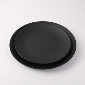 All'ingrosso Unbreakable nero melamina piastra di ricarica ristorante 10 pollici piatto di plastica rotonda cena - Product Image 3