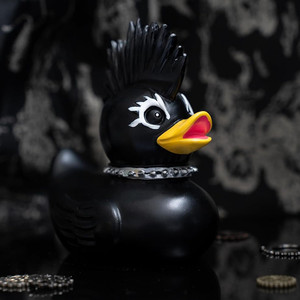 Death Rock regalo gótico satánico Punk pato, Deathrocker resina pato para figuras coleccionables Rock goma patos decoración de escritorio - Product Image 2