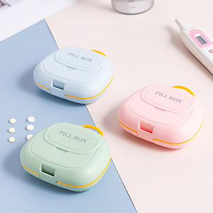 Portable Mini Pill <b>Box</b> With Compartments Airtight Moisture Proof For Medicine <b>Storage</b> Pink <b>Blue</b> Green - Product Image 3