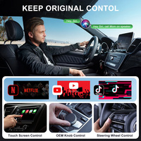 Kabelloser CarPlay Video-Adapter mit YouTube, Netflix, TikTok – Kabelgebunden zu Kabellos CarPlay Video-Dongle für iPhone