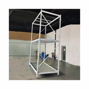 Kapalı tarım için dikey büyüme rafları mobil ayarlanabilir 2-5 kat kapalı tarım sera tesisleri için dikey büyüyen raflar - Product Image 2