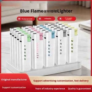 Briquet à gaz butane haut de gamme en métal, coupe-vent, rechargeable, portable, authentique, épaissi, durable et jetable - Product Image 6