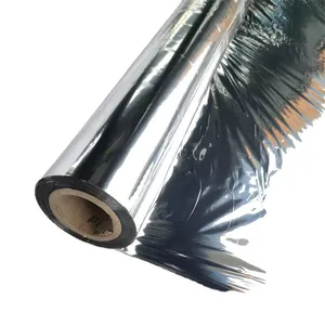 Aluminized PET film metallized, VMPET, reflective, mirrored, or silver coated polyester film