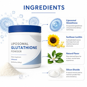 Complément de Vitamine C Liposomale Réduite Personnalisé 1000mg Glow 30000, Poudre de L-Glutamine, Beauté, Adultes, Riches en Protéines, Femmes Enceintes - Product Image 5