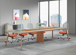 Mơ mộng <span class=keywords><strong>Maple</strong></span> gỗ rắn văn phòng hội nghị cuộc họp Bàn phòng họp phong cách thiết kế tối thiểu hiện đại - Product Image 5