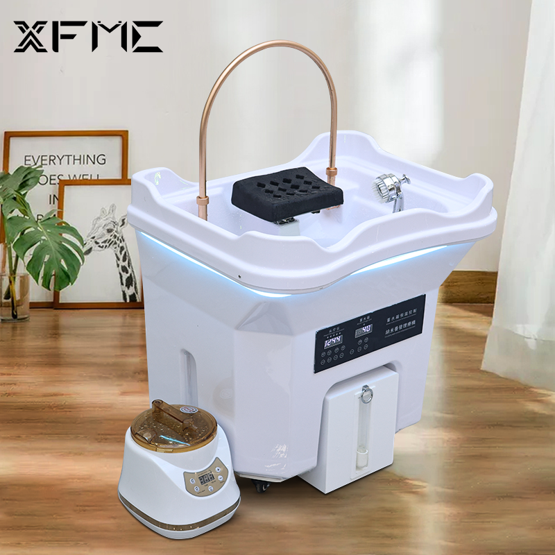 XFMC новейший роскошный резервуар для воды, переносная кровать для шампуня, пластиковая миска, раковина для ухода за волосами и укладки, техника для салона красоты
