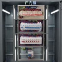 Boîte de distribution d'énergie industrielle pour intérieur |   220V/380V |   Courant 10-63A |   Acier laminé à froid antistatique avec revêtement en poudre |   IP30