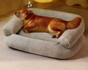 Vente en gros de canapé-lit <span class=keywords><strong>pour</strong></span> <span class=keywords><strong>chien</strong></span> de compagnie, lit <span class=keywords><strong>orthopédique</strong></span> en mousse à mémoire de forme <span class=keywords><strong>pour</strong></span> grands chiens, <span class=keywords><strong>coussin</strong></span> en peluche chaud <span class=keywords><strong>pour</strong></span> l'hiver - Product Image 1