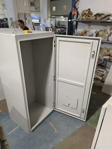 Caja de armario eléctrico, caja de acero grande IP55, resistente al agua, puerta única/doble, armario de metal eléctrico de pie - Product Image 5