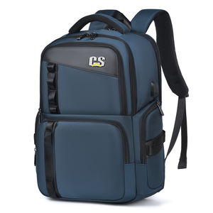 Sac à dos de voyage professionnel bleu marine <span class=keywords><strong>en</strong></span> gros, résistant à l'eau, <span class=keywords><strong>en</strong></span> nylon, pour <span class=keywords><strong>ordinateur</strong></span> <span class=keywords><strong>portable</strong></span> (15,6/<span class=keywords><strong>17</strong></span> <span class=keywords><strong>pouces</strong></span>), organisateur multi-compartiments, USB - Product Image 2