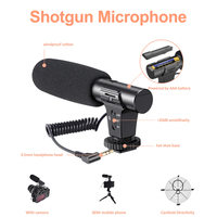 Kit de vlogging bon marché Kit d'éclairage et audio Mobile Creator avec microphone à lumière LED trépied pliable pour smartphone