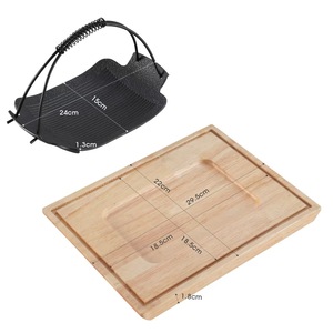 Plat de service créatif et portable en fonte, <span class=keywords><strong>pour</strong></span> cuisson suspendue, grillades, steak, barbecue coréen, usage domestique et restaurant - Product Image 4