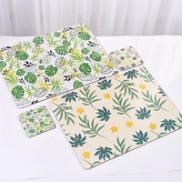 Vente en gros de napperons vierges de sublimation au design moderne napperons en liège mdf feuille américaine pour salle à manger, napperon personnalisé