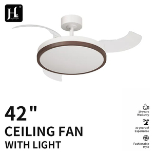 Ventilateur de plafond LED invisible rétractable de haute qualité, personnalisable, pour l'intérieur, 42W, 42 pouces, ABS, 4 pales, avec télécommande - Product Image 3