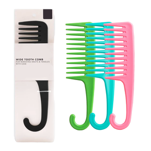Juego de 12 Peines de Peluquería con Dientes de Plástico, Dientes Anchos para Desenredar, para Uso Doméstico, Herramientas de Estilismo - Product Image 4