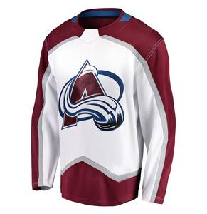 Jersey hoki es kustom pria wanita, pakaian kaus lengan panjang tim hoki es uniseks - Product Image 4