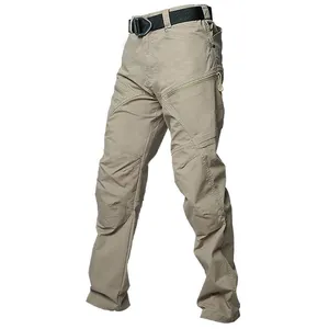 SIVI-pantalones de camuflaje impermeables para hombre, pantalones tácticos de senderismo, informales, rectos, con múltiples bolsillos