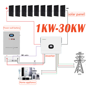 Systèmes solaires photovoltaïques plug-and-play 10 kW pour la maison, système 5 kW, panneaux solaires pour la maison, kit solaire SP10 kW - Product Image 1