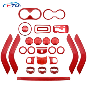 18 pièces/21 pièces/28 pièces Accessoires de voiture, garniture de protection intérieure pour console <span class=keywords><strong>centrale</strong></span>, décoration de voiture pour <span class=keywords><strong>Jeep</strong></span> <span class=keywords><strong>Wrangler</strong></span> JK JKU 2011-2017 - Product Image 5