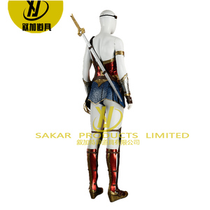 Disfraz de Cosplay de <span class=keywords><strong>Mujer</strong></span> <span class=keywords><strong>Maravilla</strong></span> de <span class=keywords><strong>DC</strong></span> Personalizado, Conjunto Completo para <span class=keywords><strong>Mujer</strong></span> Adulta, Disfraz de Personaje de Película de Halloween con Capa para Eventos y Actuaciones - Product Image 3