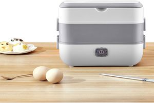 Boîte à lunch isotherme en acier inoxydable pour bureau, échantillon gratuit, 110V/220V, chauffe-riz blanc 2.0L, vente en gros - Product Image 5