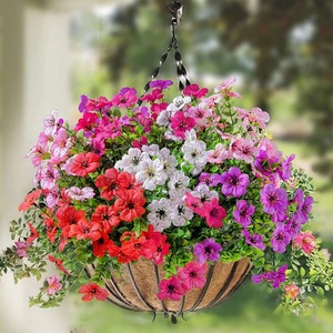Buisson de fleurs artificielles d'extérieur multicolores, plantes sauvages <span class=keywords><strong>pour</strong></span> la décoration de patio et de balcon - Product Image 2