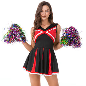 Uniforme de pom-pom girl sexy personnalisé en gros, uniformes d'écolières, <span class=keywords><strong>tenue</strong></span> de déguisement, livraison directe, uniformes de pom-pom girl grande taille - Product Image 5