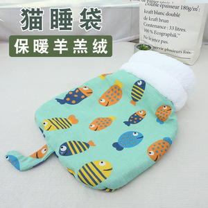 ถุงนอนแมวขนแกะเทียมรูปวงรี อุ่นสบาย สำหรับแมวและสุนัข ใช้ในฤดูหนาว - Product Image 2