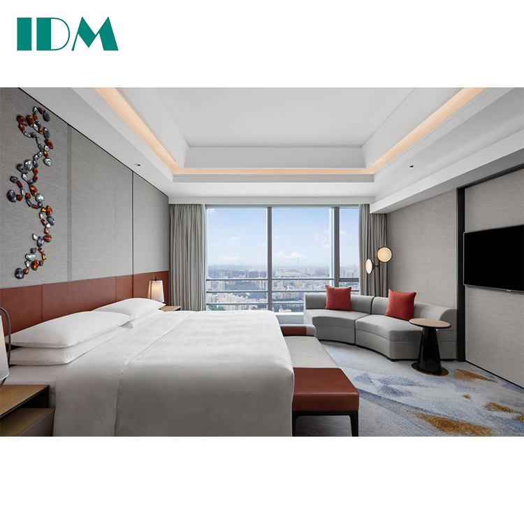IDM-A53 Guangzhou Foshan ботильоны из замшевой кожи, фабричного изготовления Современный Роскошный 5 звездочный отель мебель, кровать набор мебели для спальни