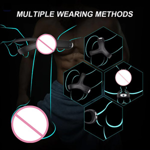 Üretral Masaj Aleti Titreşimli Yetişkin Oyuncakları Penis Halkası Boşalma Geciktirici Vibratör Erkekler için Prostat Masaj Aleti - Product Image 6