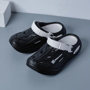 Sabots d'été pour hommes Belce, blancs, en EVA, antidérapants, à semelle épaisse, pour la plage, décontractés, sportifs, talon de 2-3 cm - Product Image 2