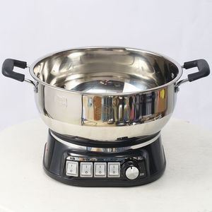 Electric Steamer Multi Function 3 Tier Stainless Steel Pot With Lid And Base Heating For Steaming Cooking And Frying - Product Image 2