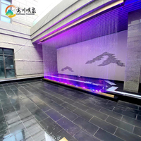 Fuente Musical Decorativa para el Hogar con Efectos de Luz LED, Mini Fuente Interior de Cascada de Piedra Musical