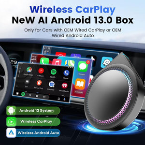 Nexflit 8 + 128GB Carplay Ai Box Android 13 Auto <span class=keywords><strong>TV</strong></span> LED 8 128GB Filaire/Sans Fil GPS Car Play Adaptateur <span class=keywords><strong>Apple</strong></span> IOS YouTube Compatible - Product Image 2