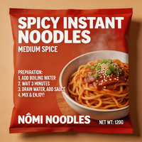 Fideos Udon de Trigo Duro Listos para Comer, Picantes, Bajos en Sodio, Sin Azúcar, en Vaso, Alimento Diario Nutritivo