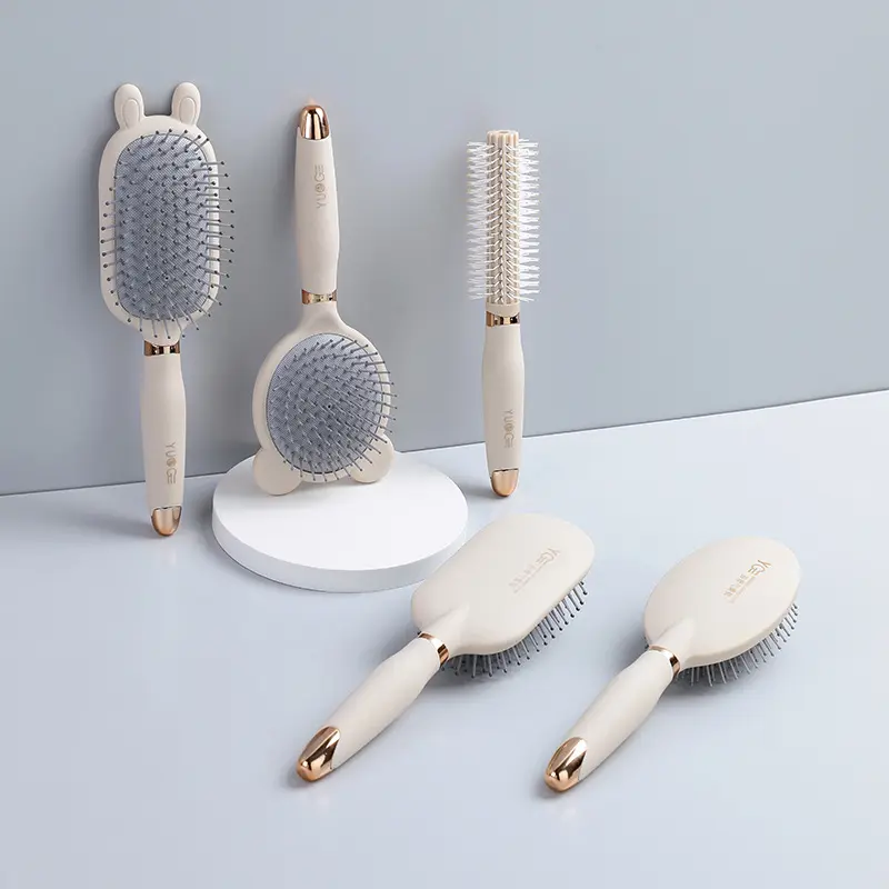 2024 Newest elegant lady hair curl brush air cushion comb different shape for wholesaler small moq