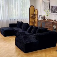 Exportiert in Mehr als 50 Länder: Hochdichtes Schaumstoff-Rahmenloses Einteiliges Komprimiertes U-förmiges Sofa BTCS011 für Zuhause oder Apartment